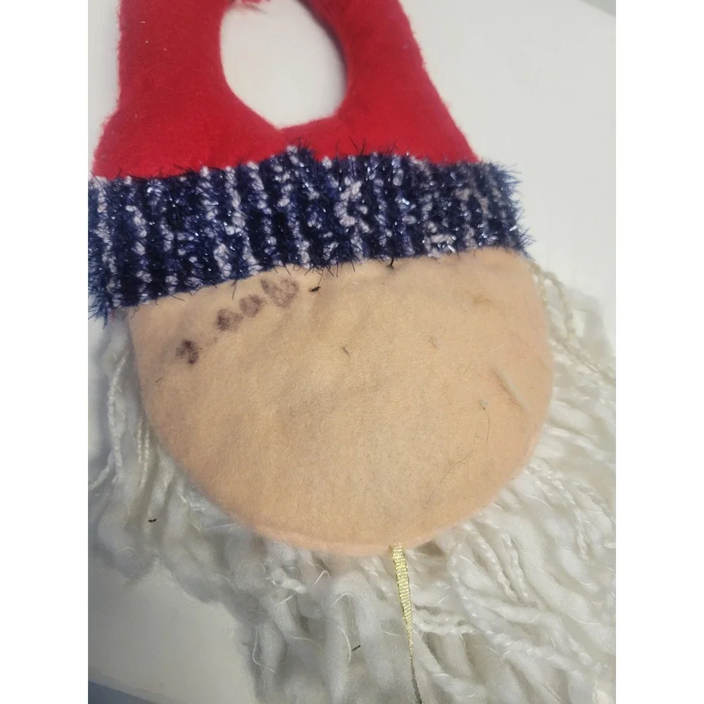 Adorable Plush Santa Claus Door Hanger Christmas‎ Holiday Decoration with Bell